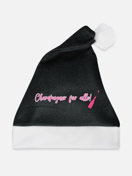 Junggesellenabschied Motiv mit witzigen Spruch. - Weihnachtsmütze - Schwarz/Weiß