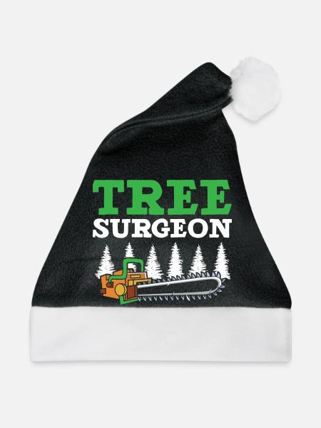 Baumchirurg Holzarbeiter Baumpfleger Arboriculture - Weihnachtsmütze - Schwarz/Weiß