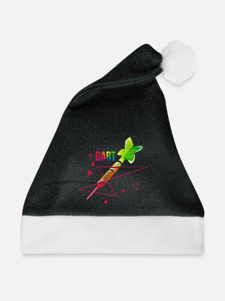 Pfeilschneller Dartpfeil Ligaspieler - Weihnachtsmütze - Schwarz/Weiß