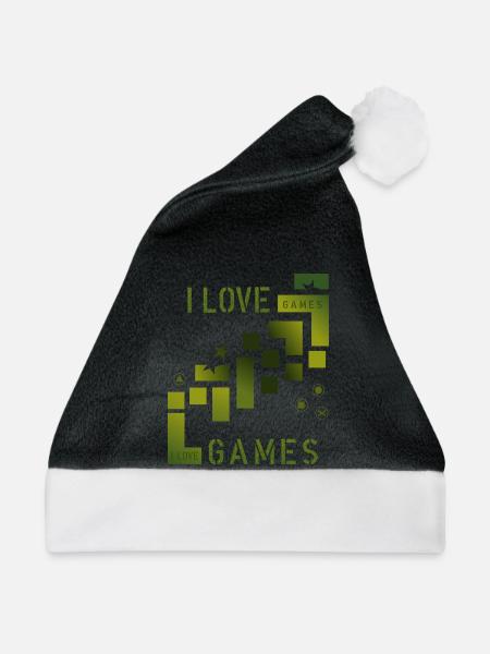 love games - Weihnachtsmütze - Schwarz/Weiß