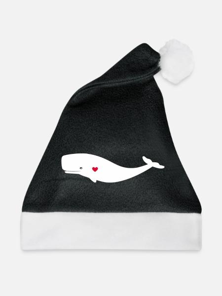 Wal weiss - Weihnachtsmütze - Schwarz/Weiß