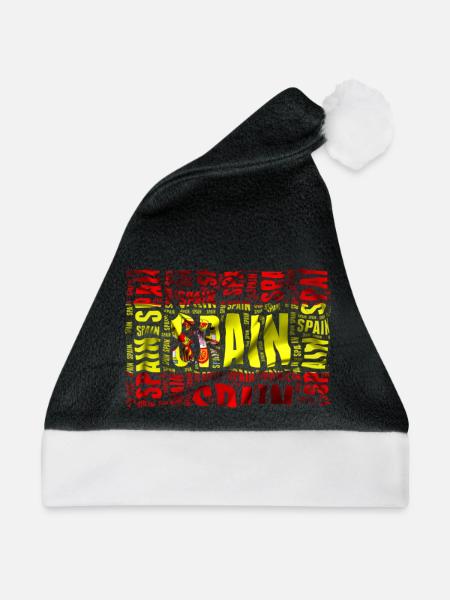 Spanien - Weihnachtsmütze - Schwarz/Weiß