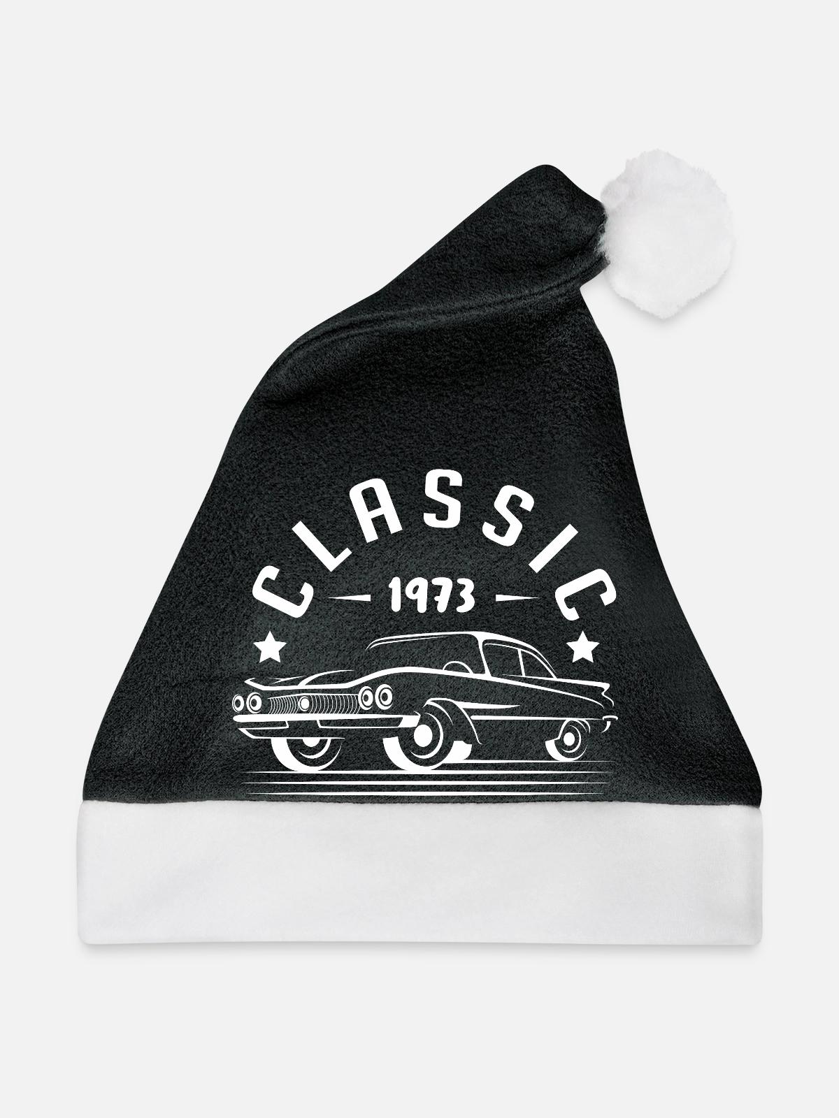 Klassisch 1973. - Weihnachtsmütze - Schwarz/Weiß - Vorne