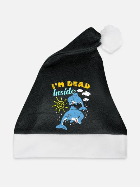 Dead Inside - Weihnachtsmütze - Schwarz/Weiß