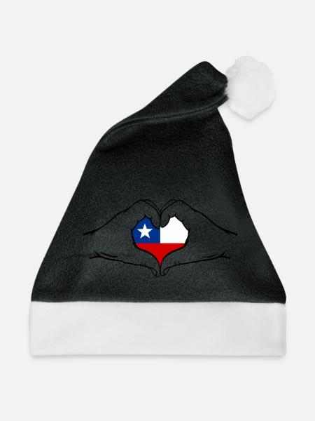 Chile Herzform mit Hände - Weihnachtsmütze -