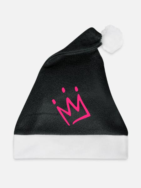 Krone Rosa - Weihnachtsmütze - Schwarz/Weiß