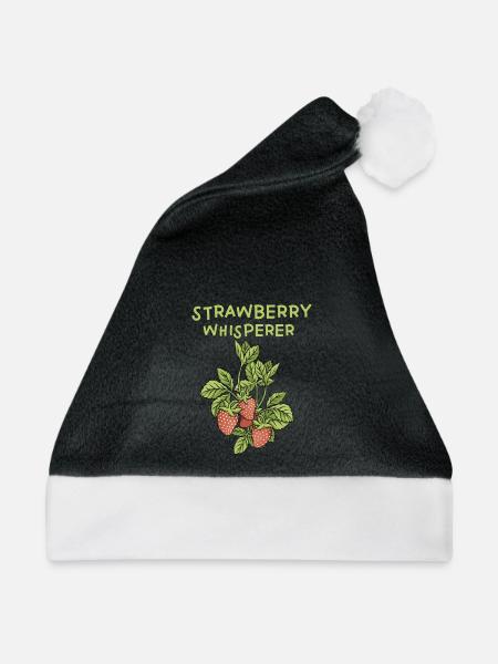 Erdbeeren Flüsterer - Weihnachtsmütze - Schwarz/Weiß