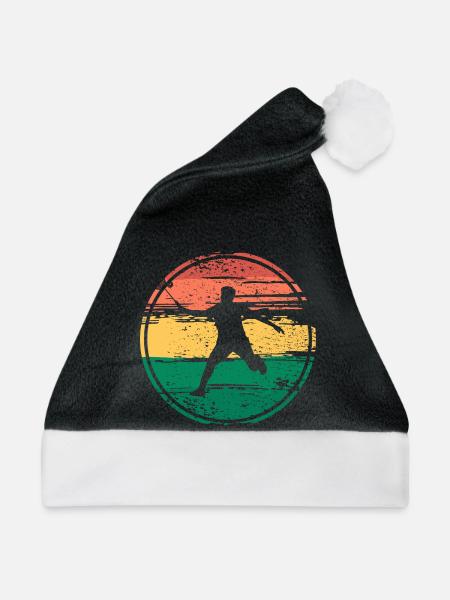 Badminton Federball Sport - Weihnachtsmütze - Schwarz/Weiß