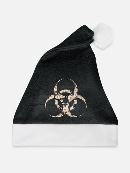 Gänseblümchen Biohazard - Weihnachtsmütze - Schwarz/Weiß
