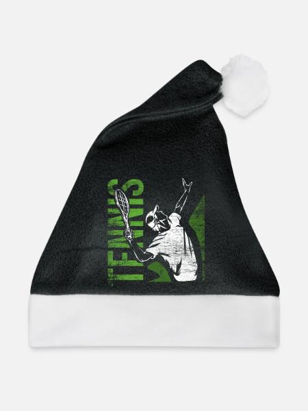 Pfeilschneller Tennis Aufschlag - Weihnachtsmütze - Schwarz/Weiß