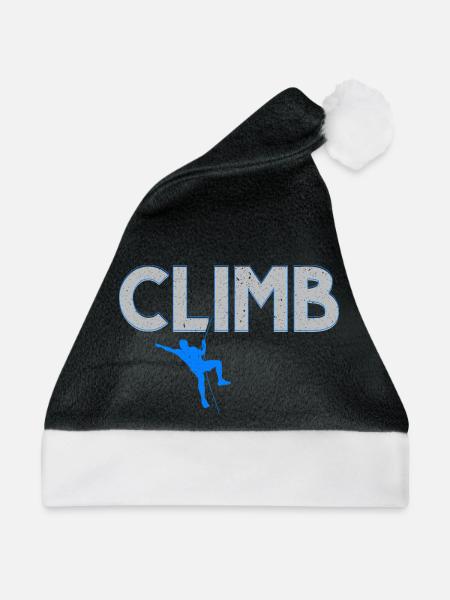 Boulderer Felskletterer Bergsteigen Bouldern - Weihnachtsmütze - Schwarz/Weiß