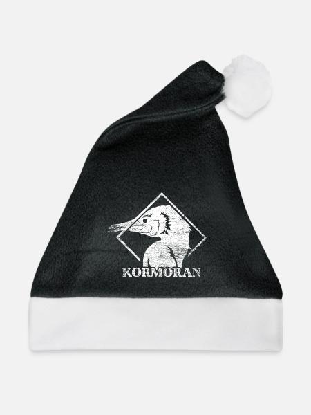 Schlanker Kormoran Küstenjäger - Weihnachtsmütze - Schwarz/Weiß