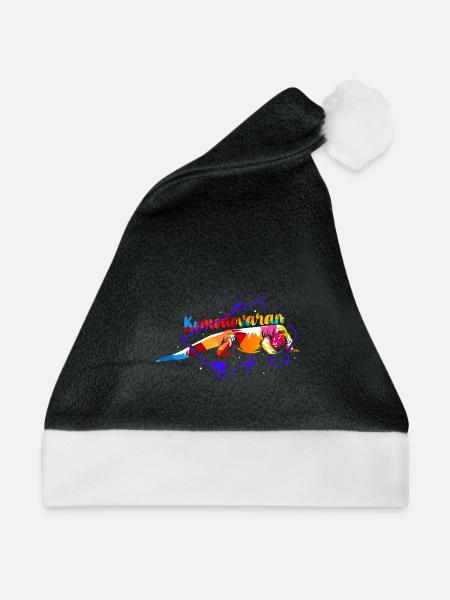 Faszinierender Komodovaran Tierschutz - Weihnachtsmütze - Schwarz/Weiß