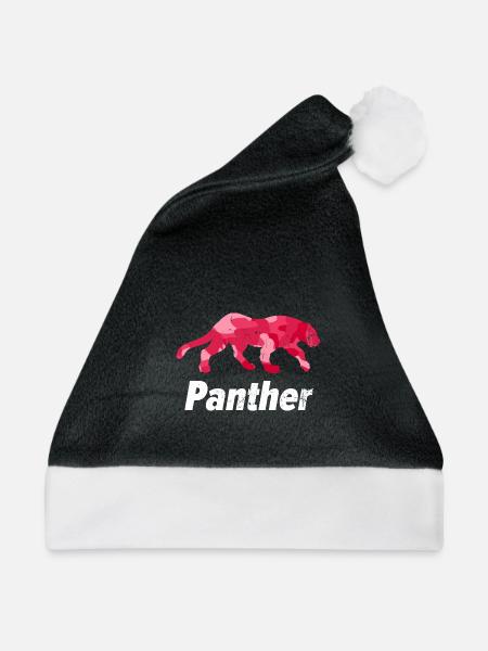 Schleichender Panther Dschungelnacht - Weihnachtsmütze - Schwarz/Weiß