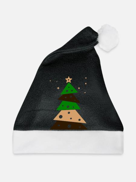 Tannenbaum - Weihnachtsmütze - Schwarz/Weiß