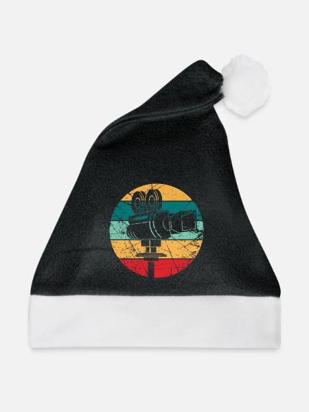 Kameramann Geschenk - Weihnachtsmütze - Schwarz/Weiß