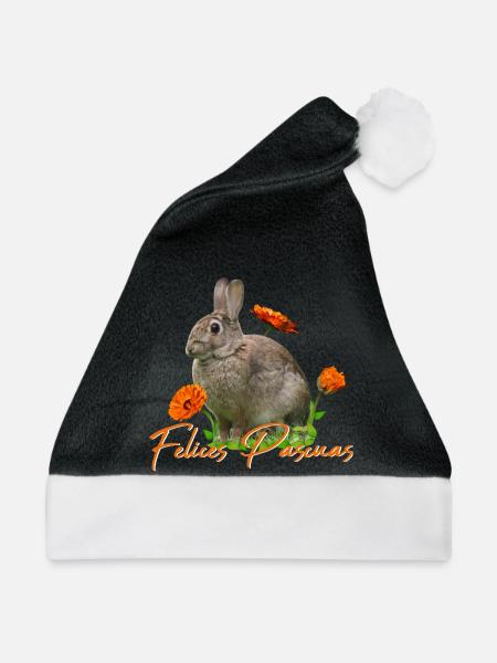 felices pascuas - Weihnachtsmütze - Schwarz/Weiß