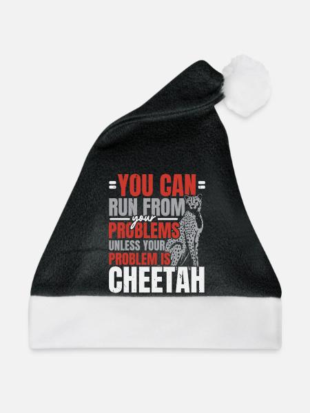 Gepardenflüsterer Wildtier Tierpfleger - Weihnachtsmütze - Schwarz/Weiß