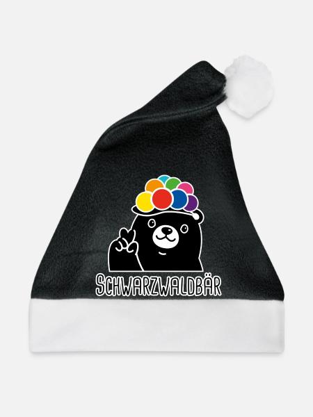 Schwarzwaldbär - Weihnachtsmütze - Schwarz/Weiß