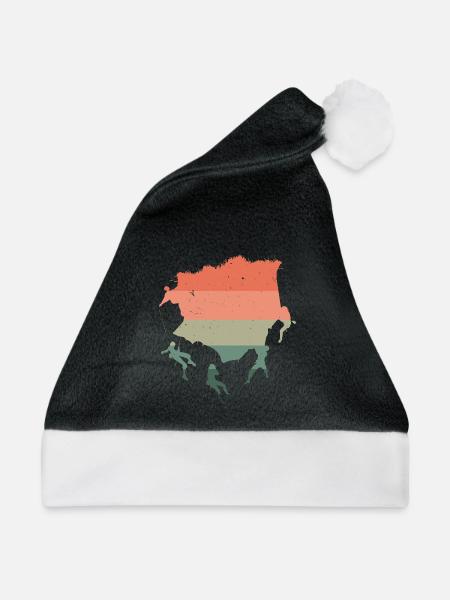 Boulderer Felskletterer Bergsteigen Bouldern - Weihnachtsmütze - Schwarz/Weiß