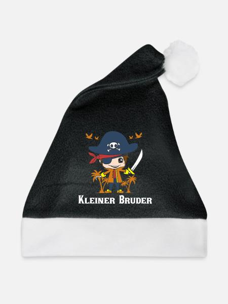 Kleiner Bruder Geschwisterchen - Weihnachtsmütze - Schwarz/Weiß