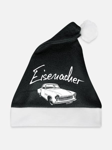 Warti Eisenacher Oldtimer Rarität (Sport Coupe) - Weihnachtsmütze - Schwarz/Weiß - Vorne