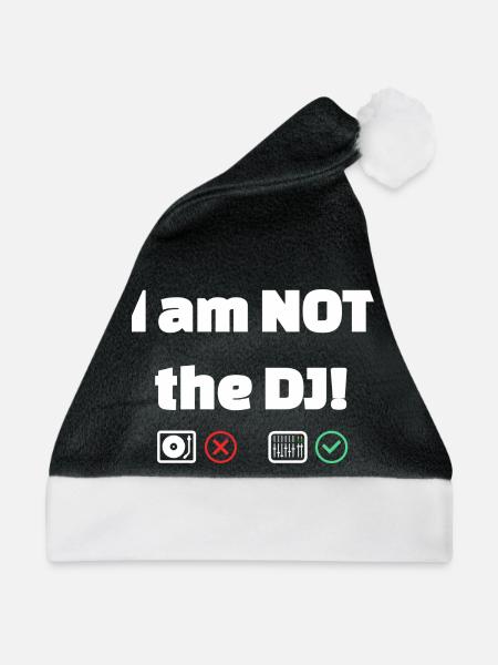 Ich bin Tontechniker:in, nicht DJ! - Weihnachtsmütze - Schwarz/Weiß