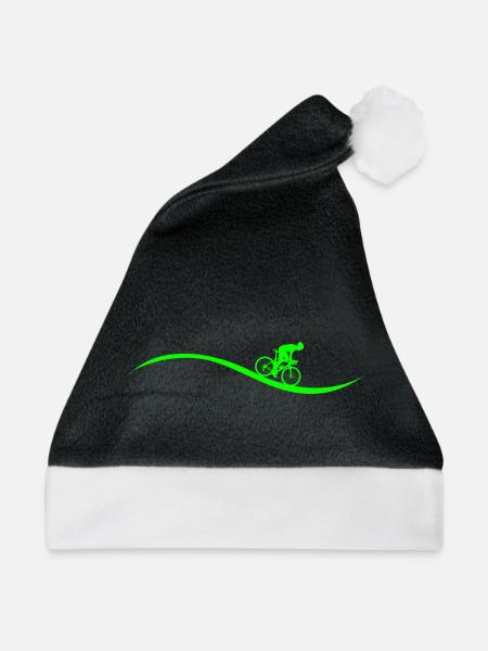 Fahrrad Radsport Geschenk - Weihnachtsmütze - Schwarz/Weiß