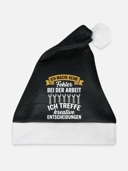 Kreative Entscheidungen statt Fehler - Weihnachtsmütze - Schwarz/Weiß