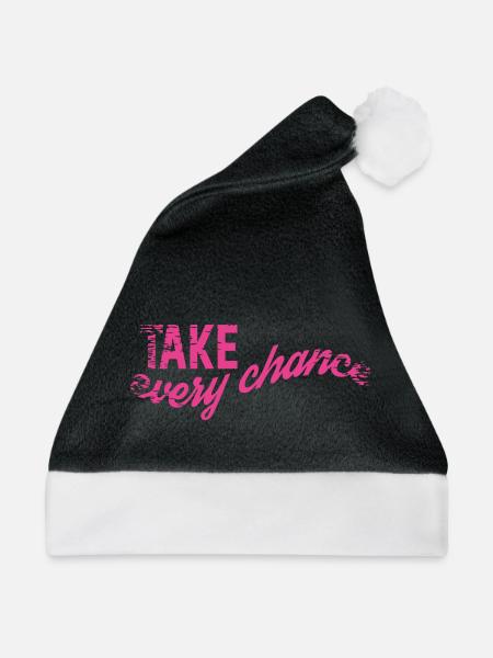 Take every Chance  - Weihnachtsmütze - Schwarz/Weiß