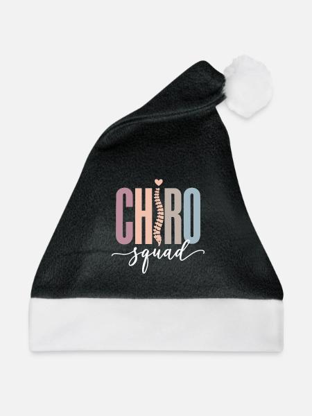 Chiropraktik-Team - Chiropraktikerteam Chiropraktik-Team - Weihnachtsmütze - Schwarz/Weiß - Vorne