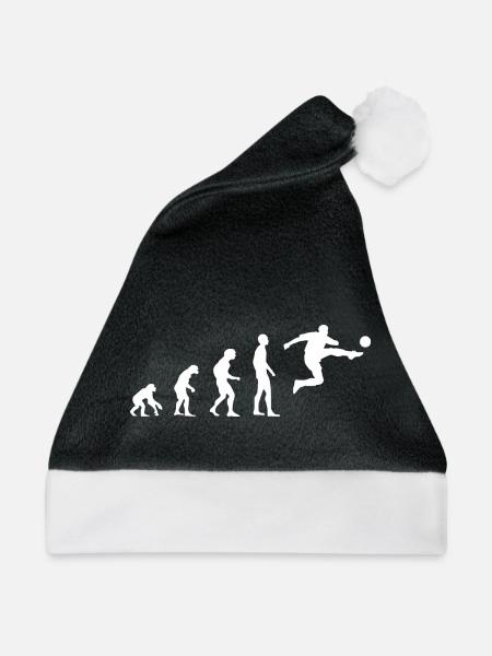 Fußball Fan Geschenk - Weihnachtsmütze - Schwarz/Weiß