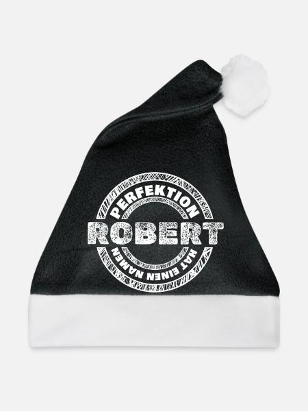 Robert - Weihnachtsmütze - Schwarz/Weiß