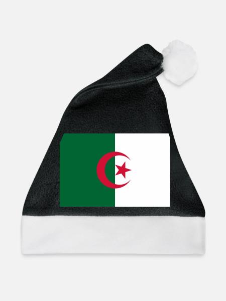 Algerien - Weihnachtsmütze - Schwarz/Weiß