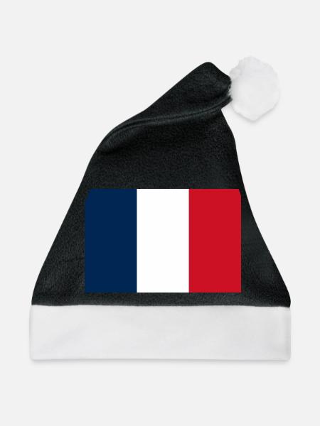 Frankreich - Weihnachtsmütze - Schwarz/Weiß