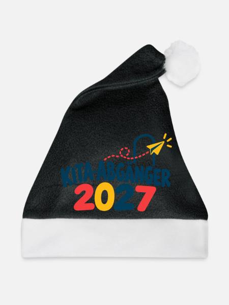 Kita-Abgänger 2027 - Weihnachtsmütze - Schwarz/Weiß