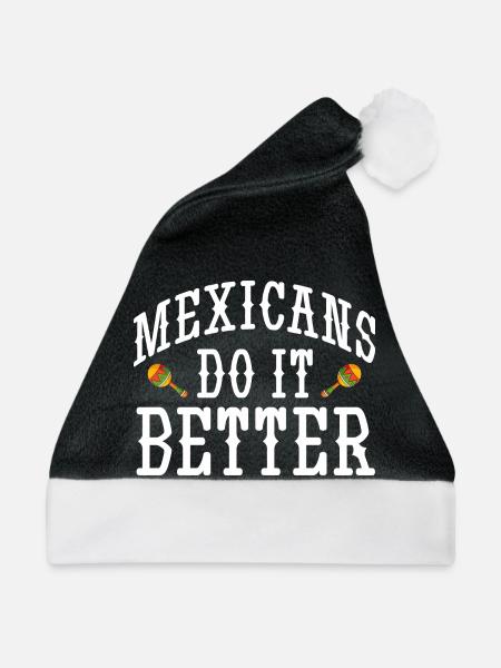 Mexican Mexico - Weihnachtsmütze - Schwarz/Weiß