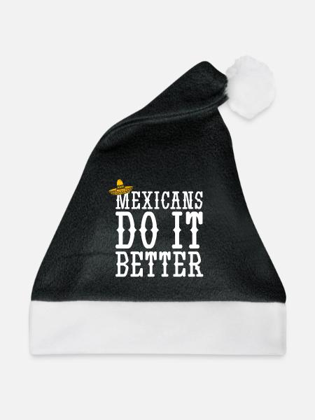 Mexican Mexico - Weihnachtsmütze - Schwarz/Weiß