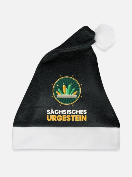 SACHSEN SÄCHSISCHES URGESTEIN - Weihnachtsmütze - Schwarz/Weiß