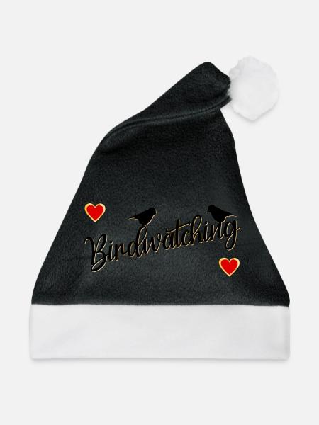 Vögel zur Vogelbeobachtung - Weihnachtsmütze -