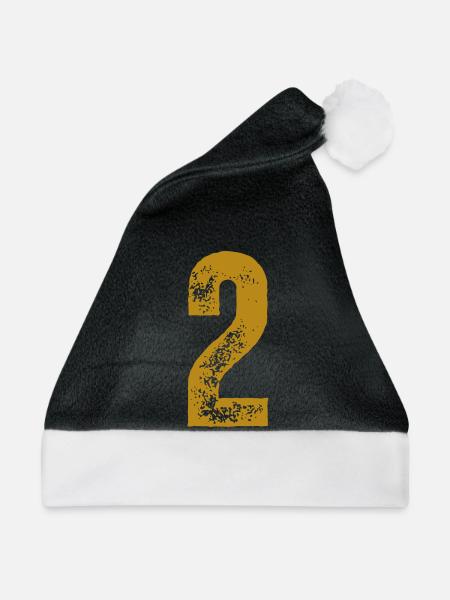 2 - Weihnachtsmütze - Schwarz/Weiß