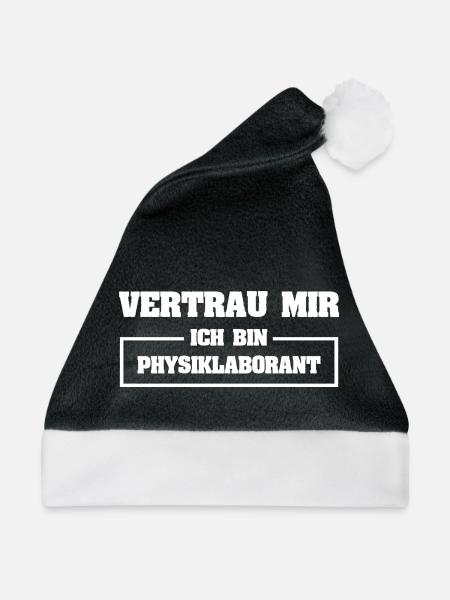 Physiklaborant - Weihnachtsmütze - Schwarz/Weiß - Vorne