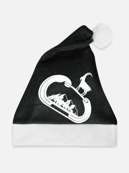 klettern bouldern felsklettern berge Bergsport - Weihnachtsmütze - Schwarz/Weiß - Vorne