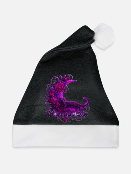 Embrace Your Shadows Gothic Shirt - Weihnachtsmütze - Schwarz/Weiß