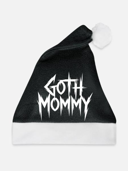 Goth-Mommy-Grunge-Logo-T-Shirt - Weihnachtsmütze - Schwarz/Weiß