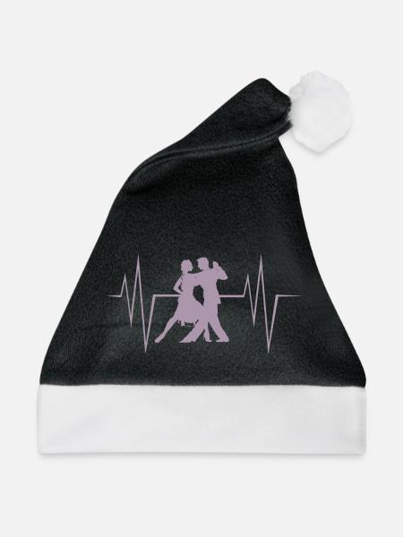 Paartanz Tanzen Tänzerin Klassischer Tanz Sprüche - Weihnachtsmütze - Schwarz/Weiß - Vorne
