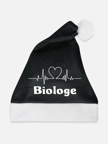 Biologe - Weihnachtsmütze - Schwarz/Weiß