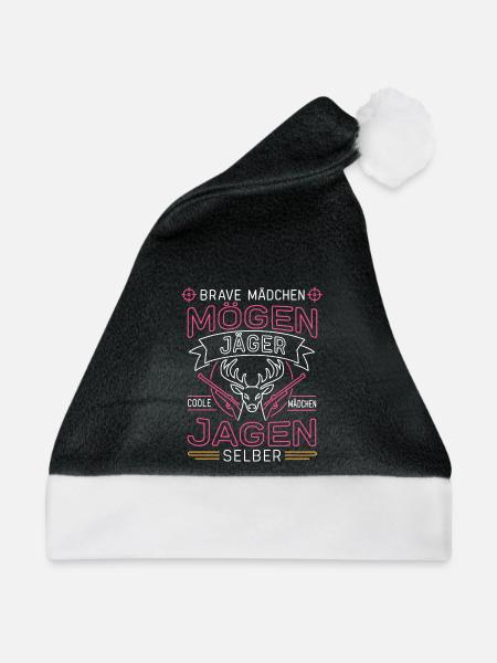 Jägerinnen Coole Mädchen Jagd - Weihnachtsmütze - Schwarz/Weiß