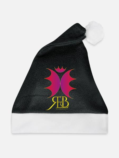 EBR Oversized Logo Gradient - Weihnachtsmütze - Schwarz/Weiß