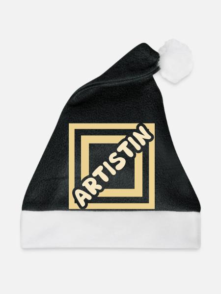 Geschenk für Artistin - Weihnachtsmütze - Schwarz/Weiß